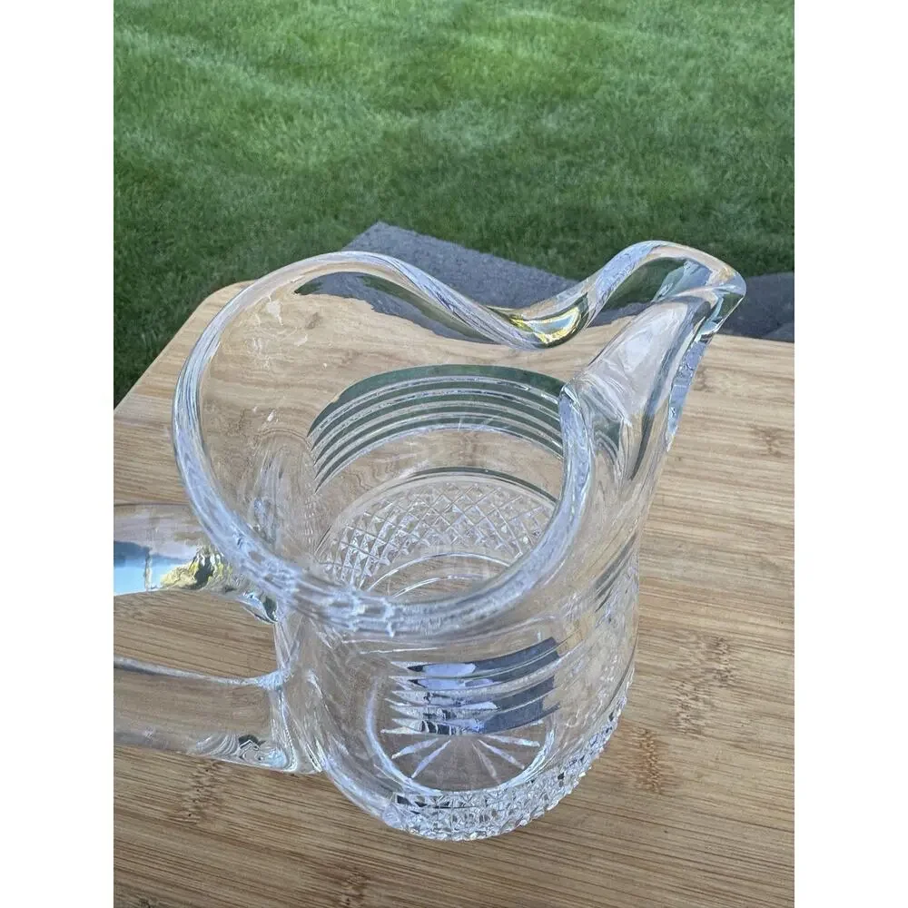 Vintage Waterford Crystal Martini Pitcher With Ice Lip Made in Ireland 7-1/4” H
